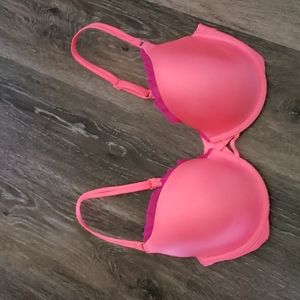 Victorias secret 34d hot pink demi buste bra